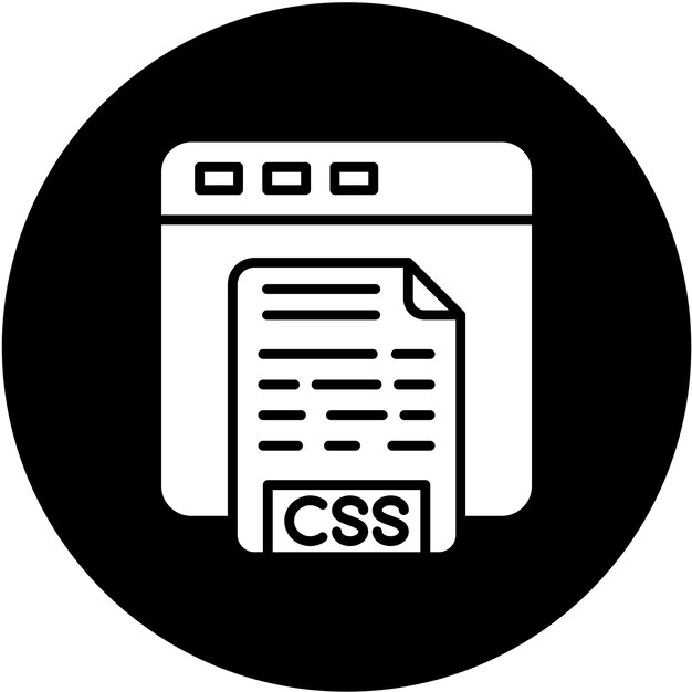 Vektor-Design-CSS-Code-Symbol-Stil