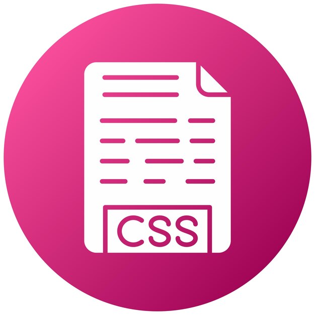 Vektor-Design CSS-Datei-Ikonen-Stil
