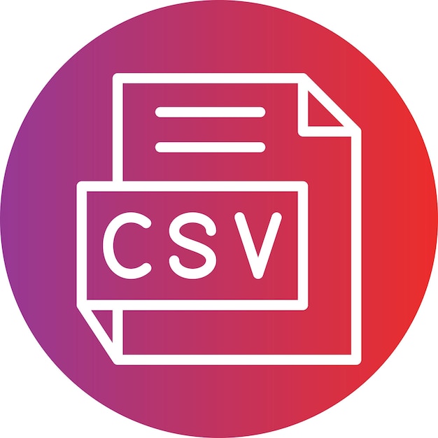 Vektor-Design-CSV-Ikonen-Stil