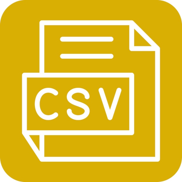 Vektor-Design-CSV-Ikonen-Stil