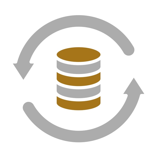 Vektor-Design-Daten-Backup-Symbol-Stil