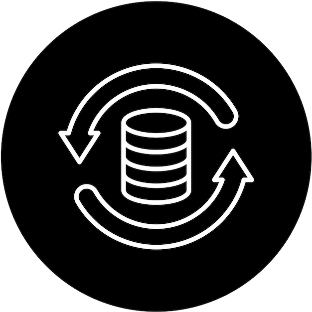 Vektor-Design-Daten-Backup-Symbol-Stil
