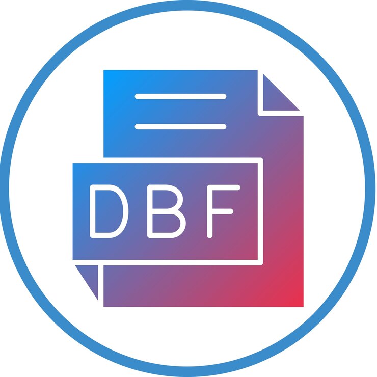 Vektor vektor-design dbf-ikonen-stil
