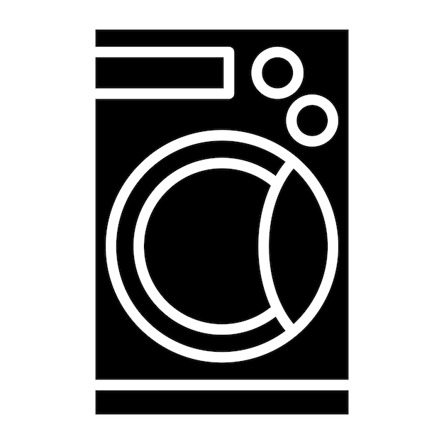 Vektor vektor-design für intelligente waschmaschinen-ikonen