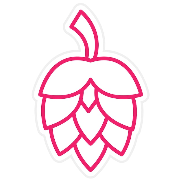 Vektor-Design-Hops-Symbol-Stil