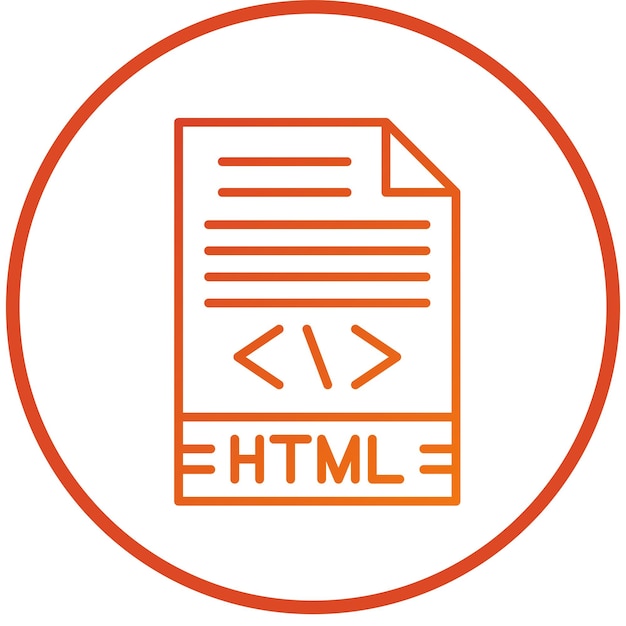 Vektor-Design HTML-Ikonen-Stil