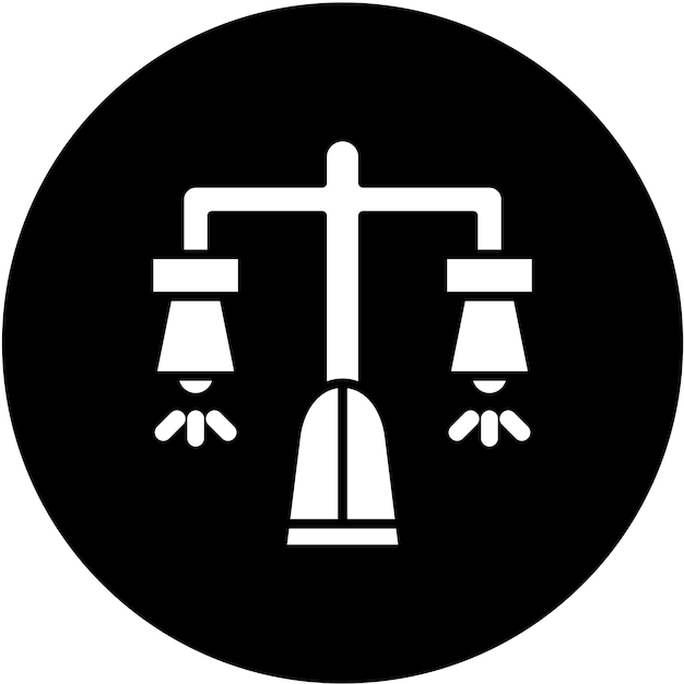 Vektor vektor-design-ikonen für straßenlampen