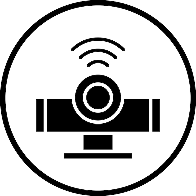Vektor-Design Infrarot-Sensor-Symbol-Stil