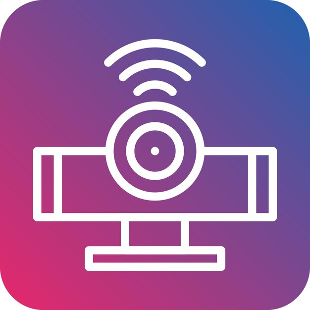 Vektor-Design Infrarot-Sensor-Symbol-Stil