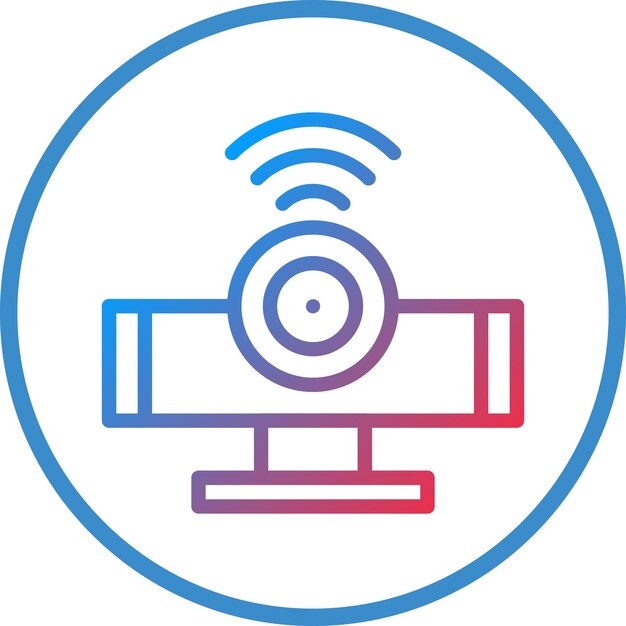 Vektor-Design Infrarot-Sensor-Symbol-Stil