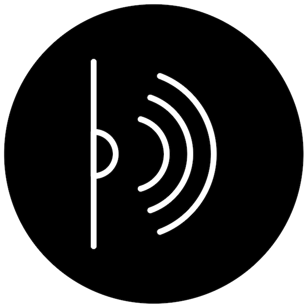 Vektor-Design Infrarot-Sensor-Symbol-Stil