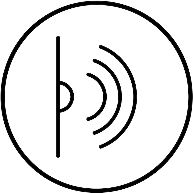 Vektor-Design Infrarot-Sensor-Symbol-Stil