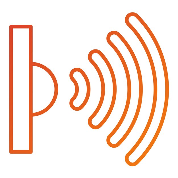 Vektor-Design Infrarot-Sensor-Symbol-Stil