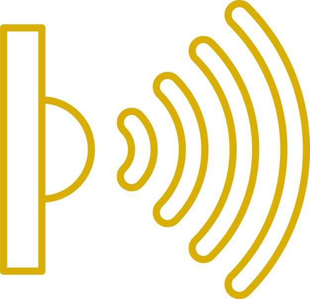 Vektor-Design Infrarot-Sensor-Symbol-Stil