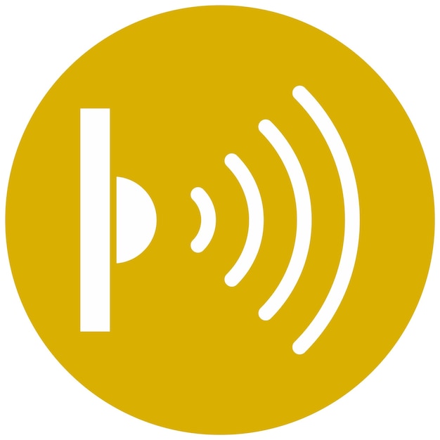 Vektor-Design Infrarot-Sensor-Symbol-Stil