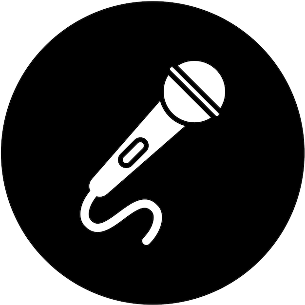 Vektor-Design Karaoke-Ikonen-Stil
