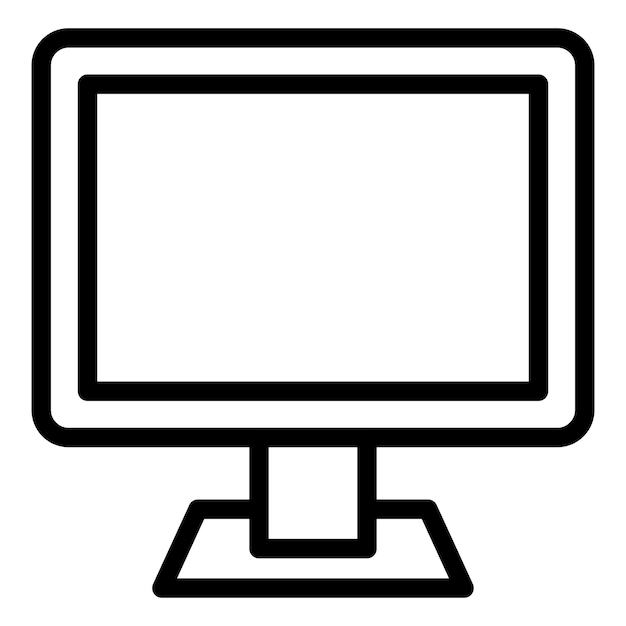 Vektor-Design Lcd-Ikonen-Stil
