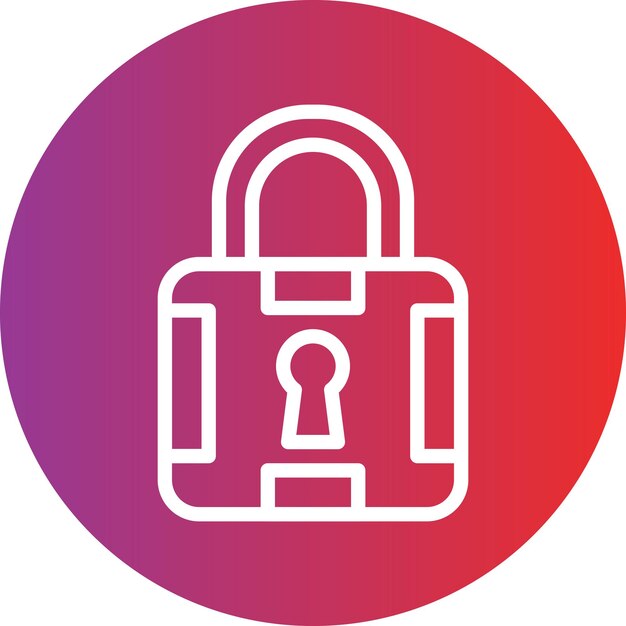 Vektor-Design-Lock-Ikonen-Stil