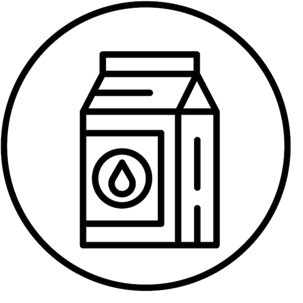Vektor-Design Milch-Ikonen-Stil
