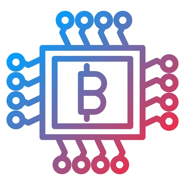 Vektor-Design Mining Farm-Ikonen-Stil