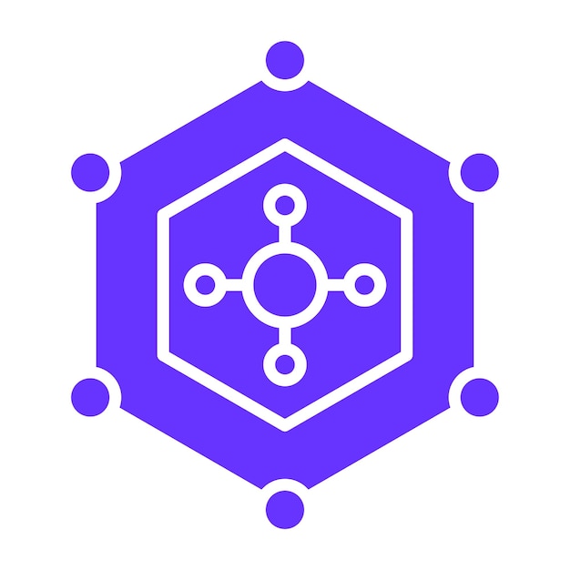 Vektor-Design-Nanotech-Ikonen-Stil