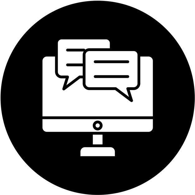 Vektor-Design Online-Chat-Ikonen-Stil