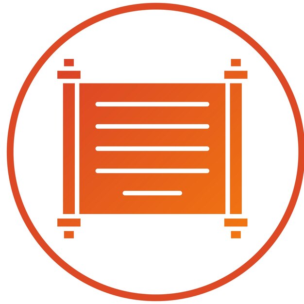 Vektor-Design Papyrus-Ikonen-Stil
