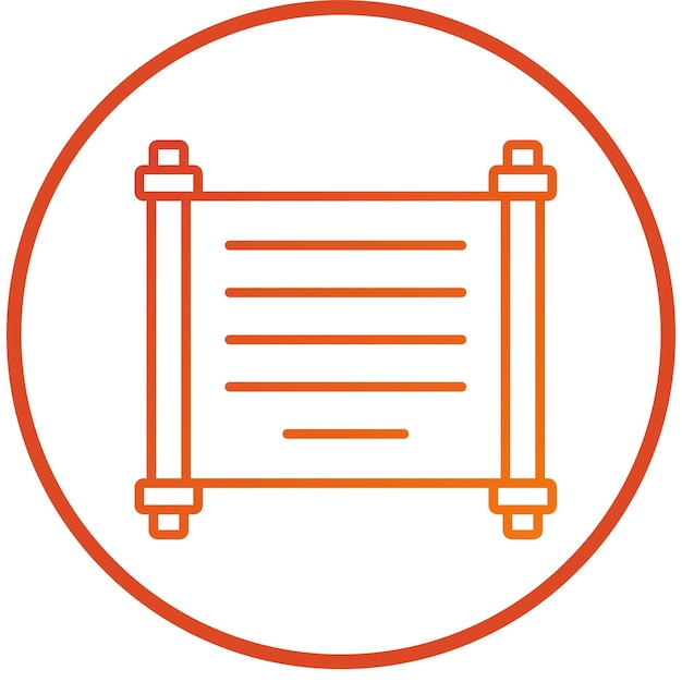 Vektor-Design Papyrus-Ikonen-Stil
