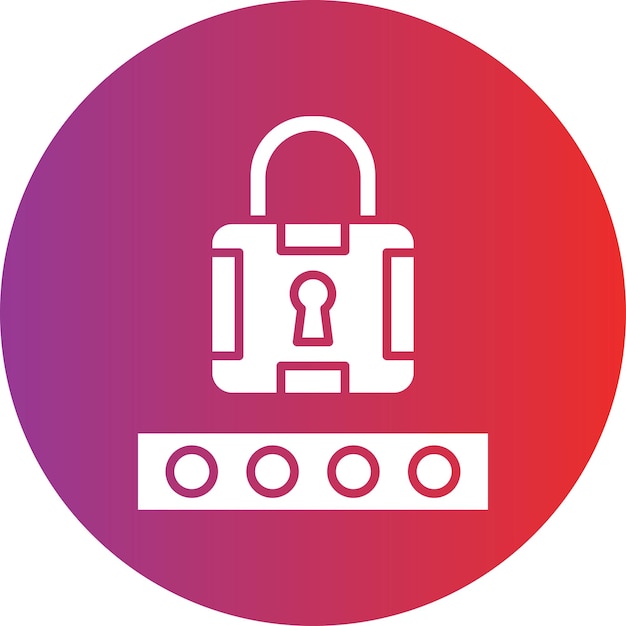Vektor-Design Pin-Code-Symbol-Stil