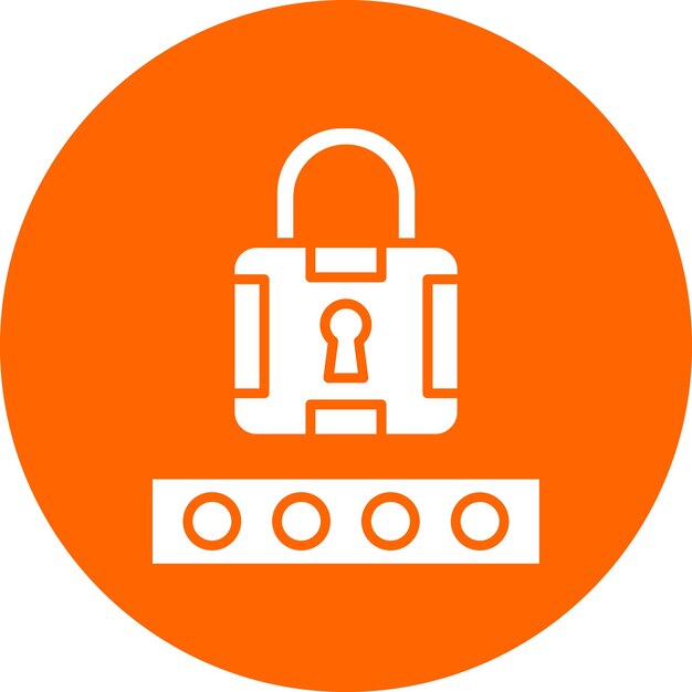 Vektor-Design Pin-Code-Symbol-Stil