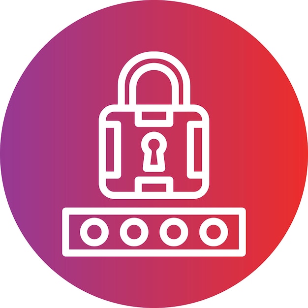 Vektor-Design Pin-Code-Symbol-Stil