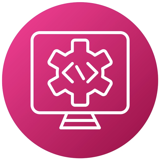 Vektor-Design Programmierbare Automatisierung Ikonen-Stil