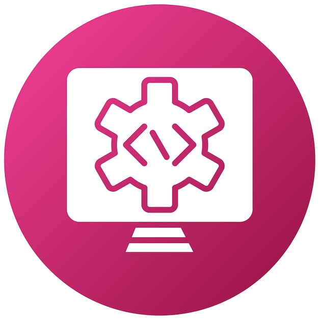 Vektor-Design Programmierbare Automatisierung Ikonen-Stil