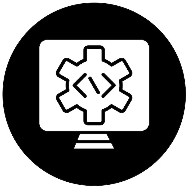 Vektor-Design Programmierbare Automatisierung Ikonen-Stil