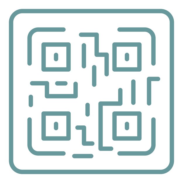Vektor-Design QR-Code-Ikonen-Stil