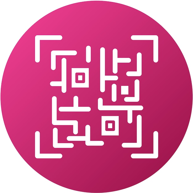 Vektor-Design Qr-Code-Ikonen-Stil