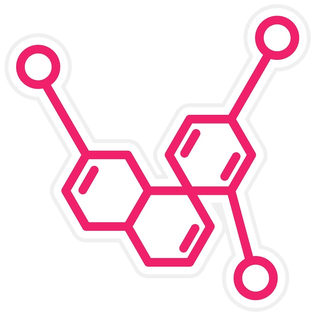 Vektor vektor-design-serotonin-ikonen-stil