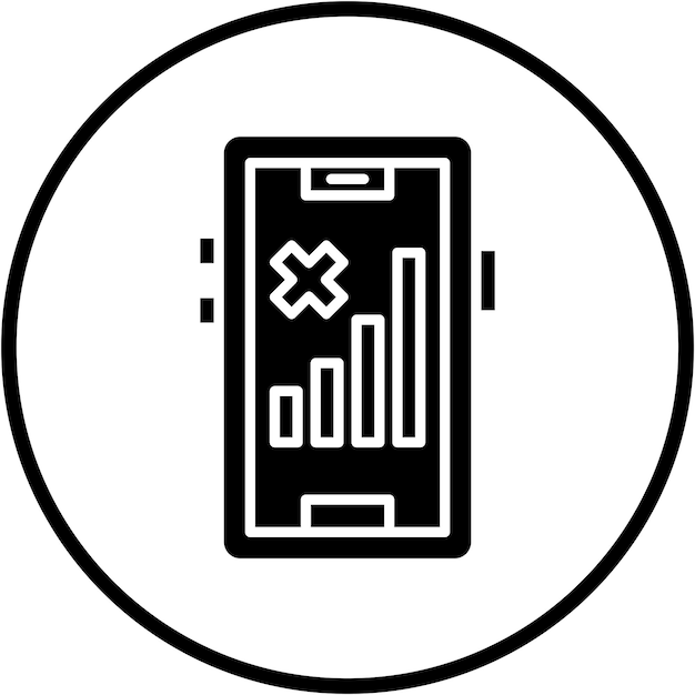 Vektor-Design-Signal-Zellular-Null-Ikonen-Stil