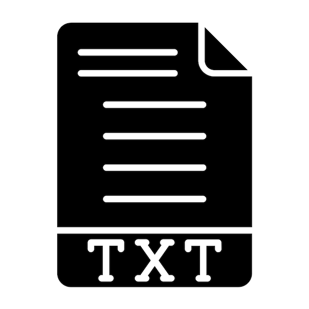 Vektor-Design TXT-Ikonen-Stil