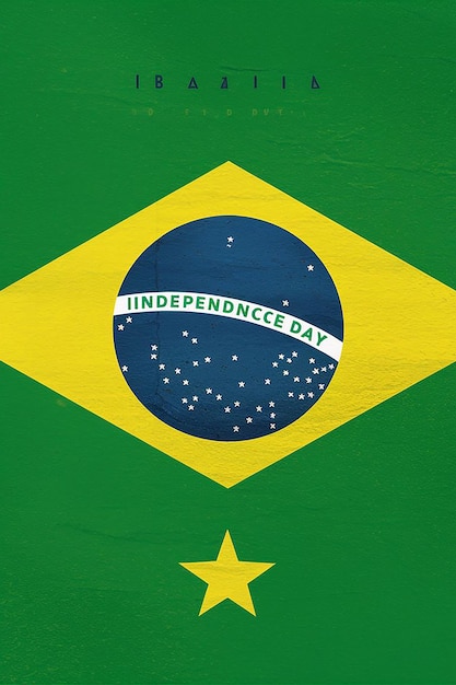 Vektor-Design-Vorlage für den Unabhängigkeitstag Brasiliens Flat Design Illustration