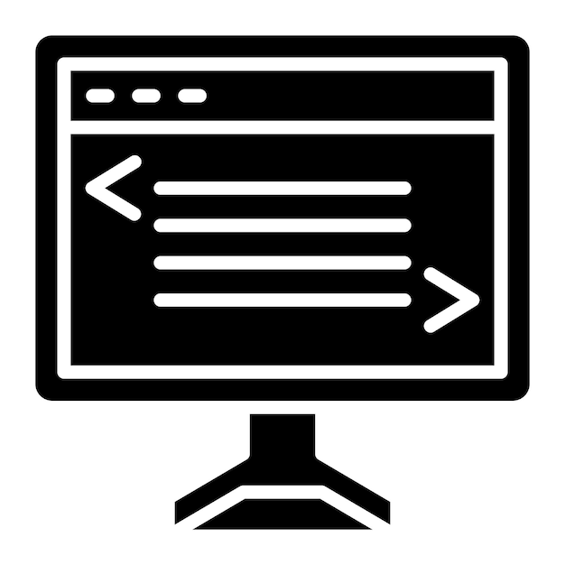 Vektor-Design-Web-Codierung-Ikonen-Stil