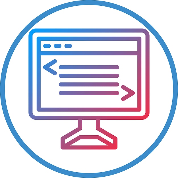 Vektor-Design-Web-Codierung-Ikonen-Stil