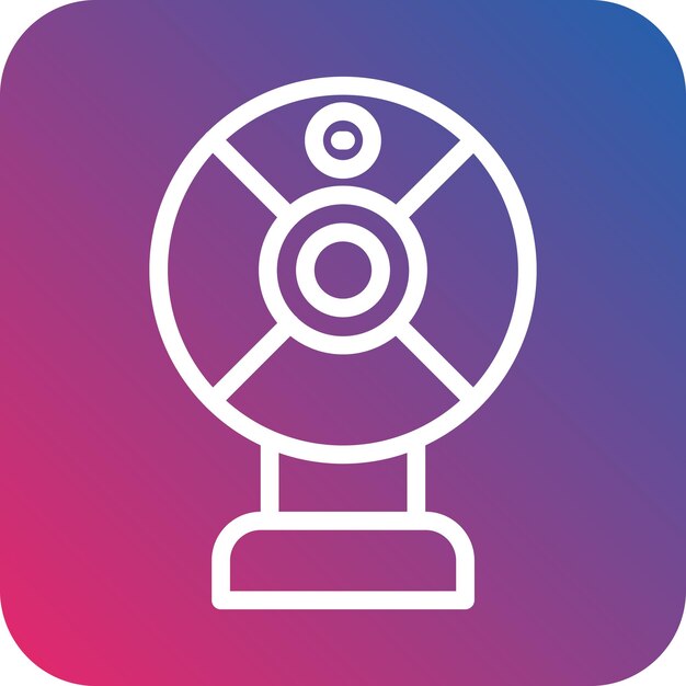 Vektor-Design Webcam-Ikonen-Stil