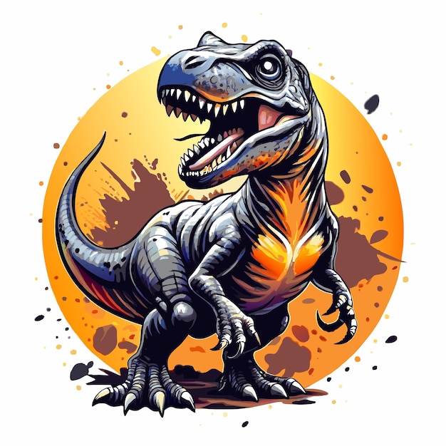 Vektor vektor-dinosaurier für das t-shirt-design