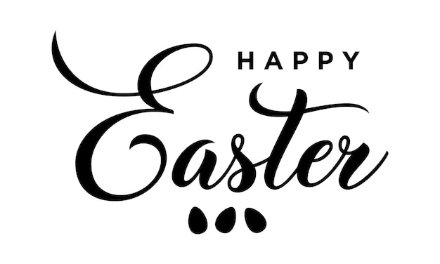 Vektor-Easter-Typographie Hintergrund-Vektor-Illustration