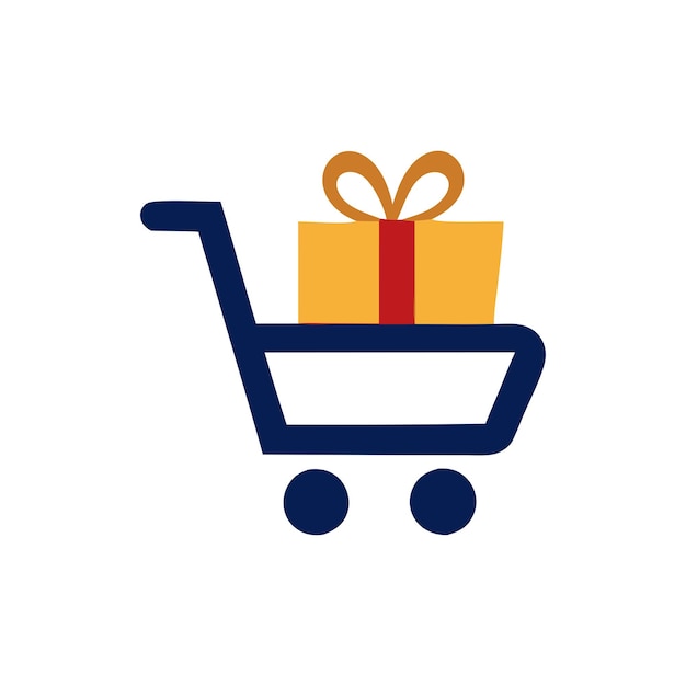 Vektor-Einkaufswagen-Logo-Design