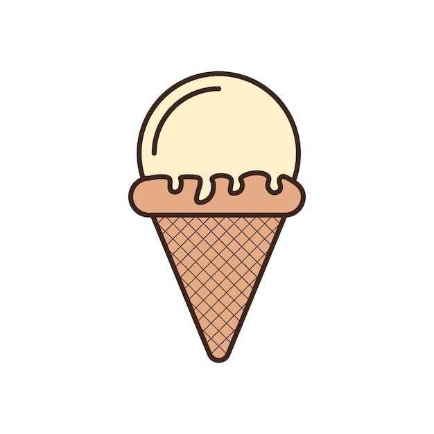 Vektor-eiscreme-vorlagendesign-illustrationslogo