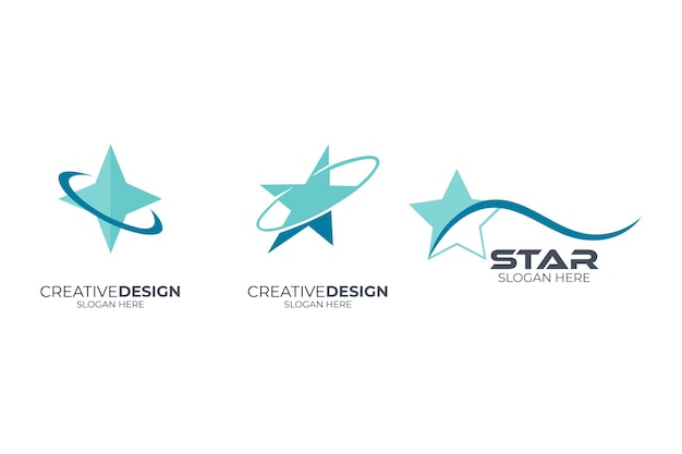 Vektor-Elegant-Schnellstern-Logo-Set