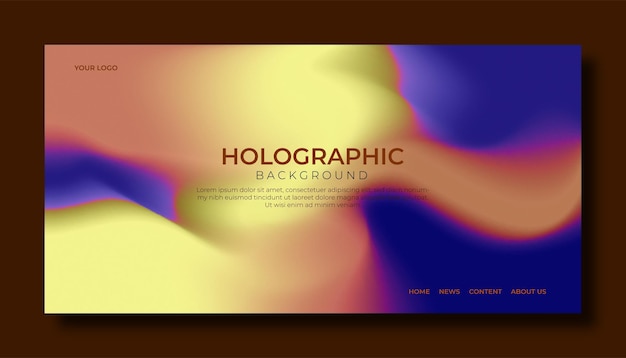 Vektor eleganter holografischer abstrakter Hintergrund