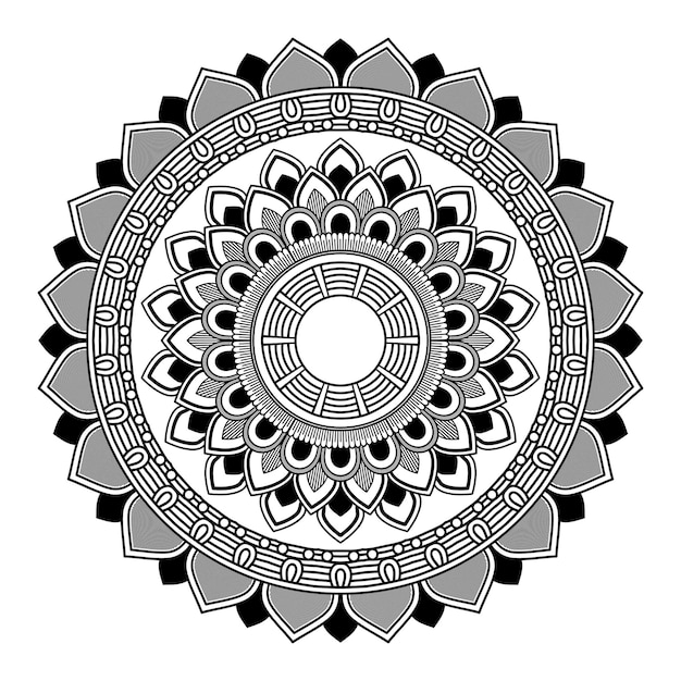 Vektor ethnischer Blumenmandalahintergrund